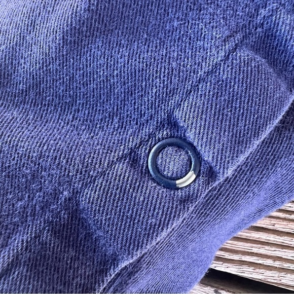 Vintage Y2K Gymboree Flower Overalls Blue Ruffle Snap Crotch 6-12 Months Soft - Picture 9 of 9